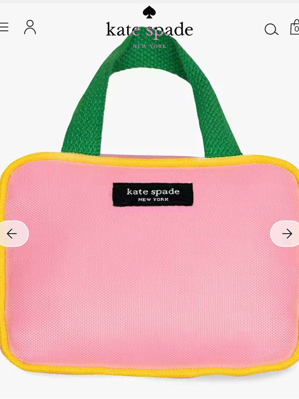 Kate Spade Colorblock Handbag Pet Toy